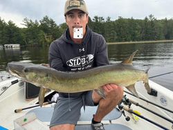 Musky bites are strong in Minocqua today!